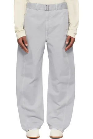 LEMAIRE Gray Twisted Belted Jeans
