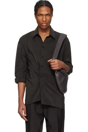 LEMAIRE Brown Twisted Shirt