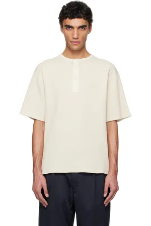 NANAMÍCA Off-White Henry Neck Thermal Sweat Henley
