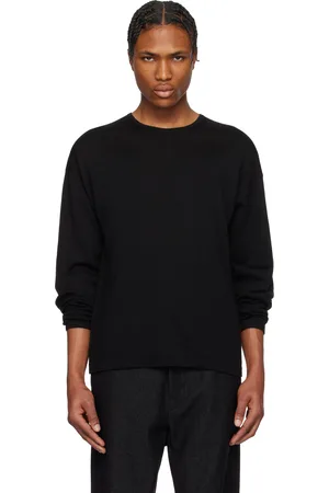 LEMAIRE Black Crew Neck Sweater