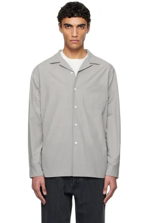 NANAMÍCA Gray Open Collar End On End Shirt