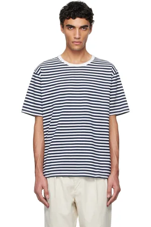 NANAMÍCA Navy & White COOLMAX Stripe Jersey T-shirt