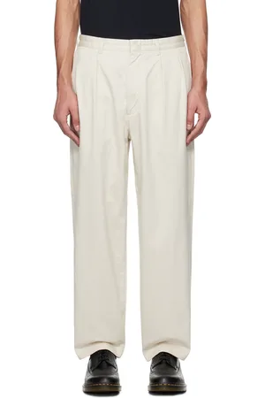 NANAMÍCA Off-White Double Pleat Chino Trousers