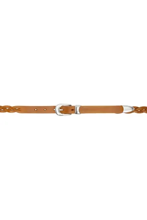 OUR LEGACY Tan 2 CM Braided Belt