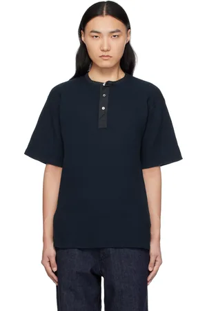 NANAMÍCA Navy Henry Neck Thermal Sweat Henley