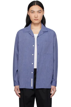NANAMÍCA Blue Open Collar End On End Shirt