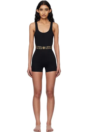 VERSACE Black Greca Border Jumpsuit