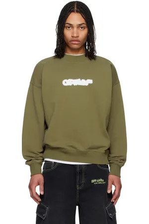 OFF-WHITE Green Spray Arrow Skate Sweatshirt