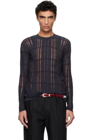 OUR LEGACY Navy Formal Roundneck Sweater