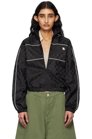 MISBHV Black Monogram Nylon Windbreaker Jacket