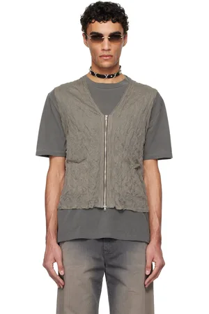 OUR LEGACY Taupe Crush Vest