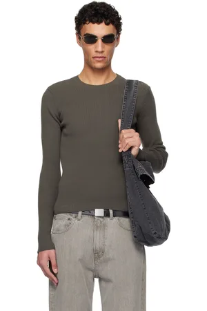 OUR LEGACY Taupe Compact Roundneck Sweater