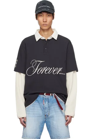 MISBHV Gray & Off-White Forever Double Layered Polo