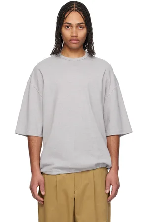 Comme des Garçons White & Gray Horizontal Stripes T-shirt
