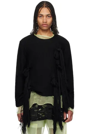 Comme des Garçons Black Worsted Wool Sweater