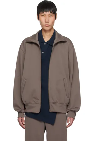 Comme des Garçons Brown Striped Track Jacket