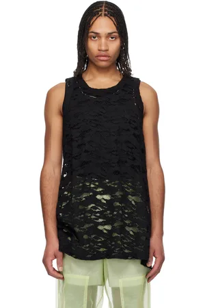 Comme des Garçons Black Raschel Lace Tank Top
