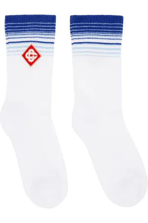 Casablanca White & Blue Fade Socks