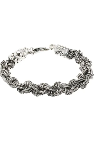 EMANUELE BICOCCHI Silver Braided Knot Bracelet