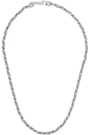 EMANUELE BICOCCHI Silver Wrapped Rope Chain Necklace