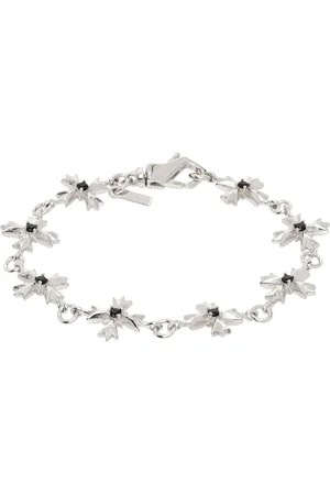 EMANUELE BICOCCHI Silver Crystal Crest Bracelet