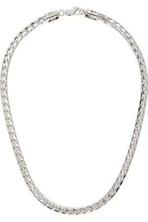 EMANUELE BICOCCHI SSENSE Exclusive Silver Herringbone Necklace