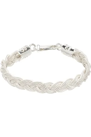 EMANUELE BICOCCHI Silver Ice Flat Braided Bracelet