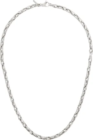EMANUELE BICOCCHI Silver Hammered Chain Necklace