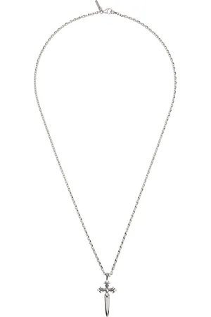 EMANUELE BICOCCHI Silver Dagger Cross Necklace
