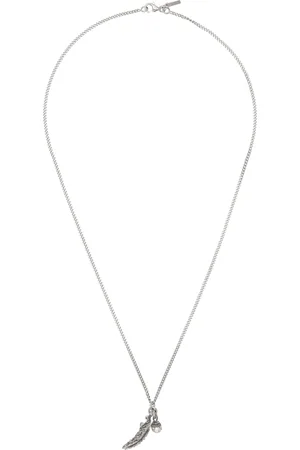 EMANUELE BICOCCHI Silver Piuma & Pearl Necklace