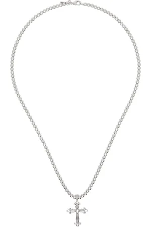 EMANUELE BICOCCHI Silver Beaded Chain Necklace
