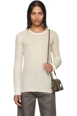 Rick Owens White Hollywood Basic LS T-shirt