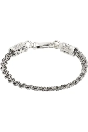 EMANUELE BICOCCHI Silver Tiny Braided Bracelet