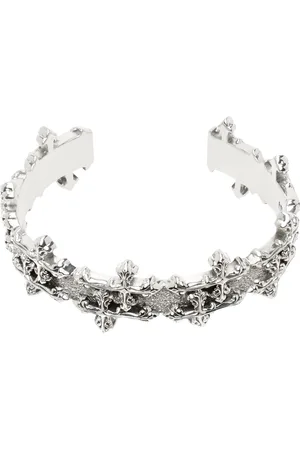 EMANUELE BICOCCHI Silver Crosses Bangle Bracelet