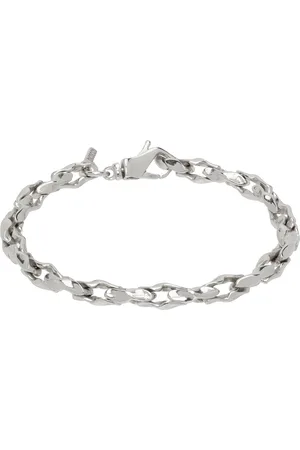 EMANUELE BICOCCHI Silver Hammered Chain Bracelet