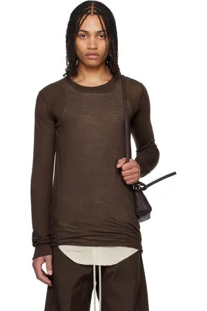 Rick Owens Brown Hollywood Basic LS T-shirt