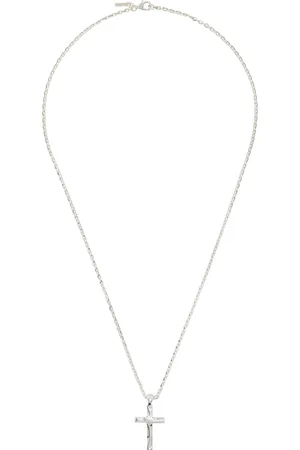 EMANUELE BICOCCHI SSENSE Exclusive Silver Polished Cross Necklace