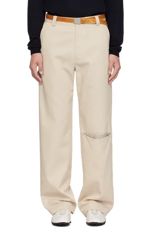 Commission Beige Slash Chino Trousers