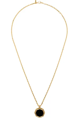EMANUELE BICOCCHI Gold Octagon Onyx Amulet Necklace