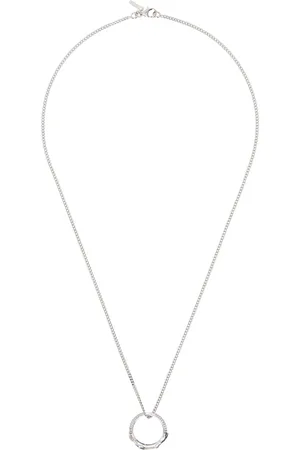 EMANUELE BICOCCHI SSENSE Exclusive Silver Flame Ring Necklace