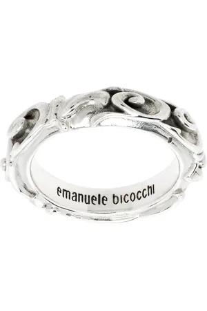 EMANUELE BICOCCHI Silver Arabesque Band Ring