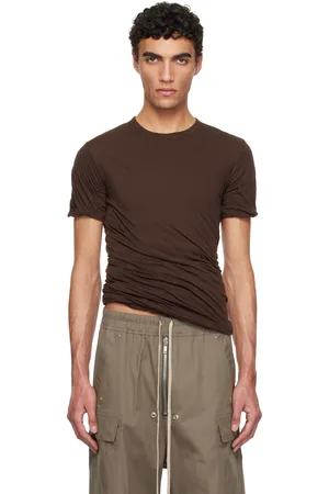 Rick Owens Brown Hollywood Double SS T-shirt