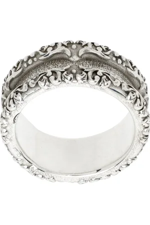 EMANUELE BICOCCHI Silver Arabesque Double Band Ring
