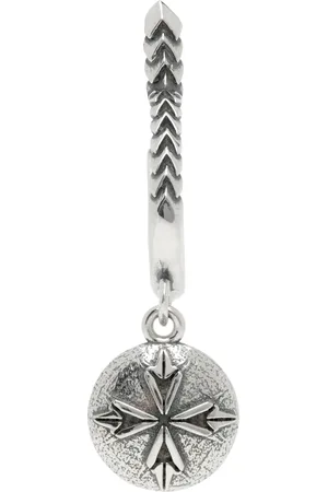 EMANUELE BICOCCHI Silver Logo Coin Single Earring