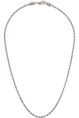 EMANUELE BICOCCHI Silver Essential Rope Chain Necklace