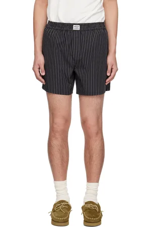 Commission Black Stripe Boxer Shorts
