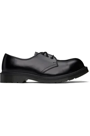 Dr. Martens Black 1461 Analine Leather Steel Toe Derbys