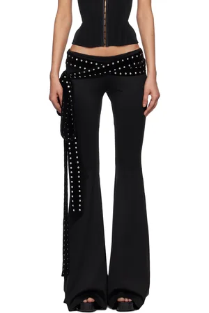 Fancì Club Black Jade Velvet Trousers