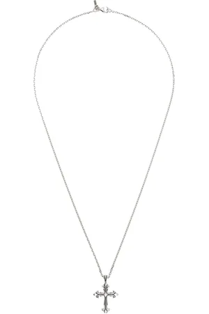 EMANUELE BICOCCHI Silver Medium Fleury Cross Necklace