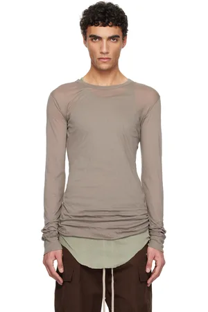 Rick Owens Gray Hollywood Basic LS T-shirt